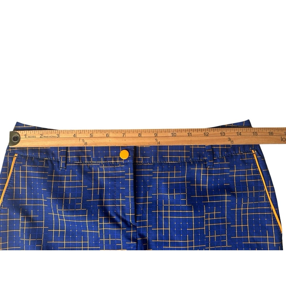 Annika Cutter & Buck Blue &‎ Orange Golf Shorts Sz 4 Colorful Preppy Sporty - Picture 14 of 15